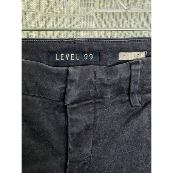 Women's Level 99 Pants Size 26P Navy - Picture 5 of 9